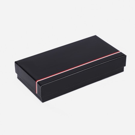 Women's wallet on magnets, black color-4