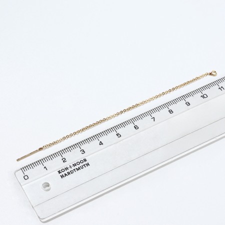 Fundamentals for Puset 100 × 0.8 mm, broach with a chain, color gold (steam)-2