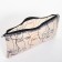 Lightning cosmetic bag, PVC, transparent/gray color