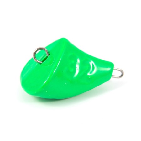 Cargo of a bullet exentric painted pissy Yaman 10 pcs., 32 g, green-1