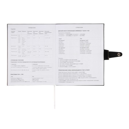 Universal diary for grade 1-11 Favourite. Black, soft cover, artificial leather, foil embossing, liesse, 80 g/m2-15