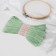 A set of threads muline No. 966, 8 ± 1 m, 6 pcs, the color is delicate green