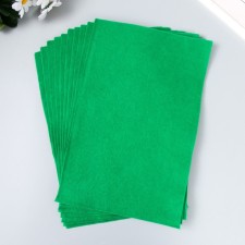 A set of felt 20x30 cm, soft, 1.4 mm, 10 sheets, green