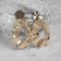 Earrings Metal "Atmosphere" drop, color gold