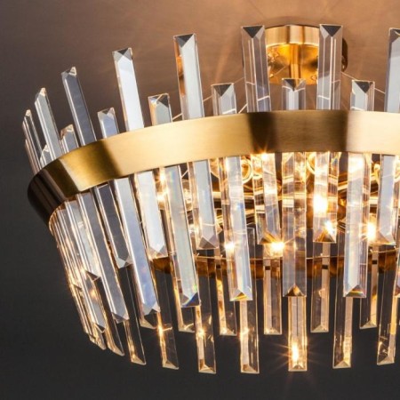 STECCATO chandelier, 8x60W E14, Copper color-2