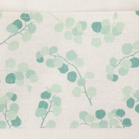 Textile pocket "eucalyptus" 3 departments, 56x20 cm-4