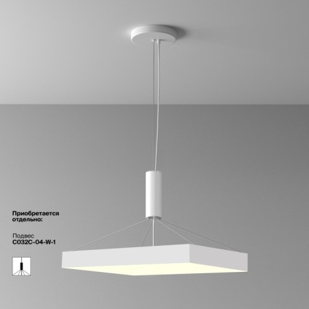 Technical C032CL-90W3K-SQ-W ZON, 600X600x60 mm, LED, 90W, 7320LM, 3000K, 3000K, white color, white-7
