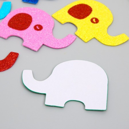 Decor for the creativity of EVA "Elephants" Tergets Set 6 pcs 13x15 cm-2