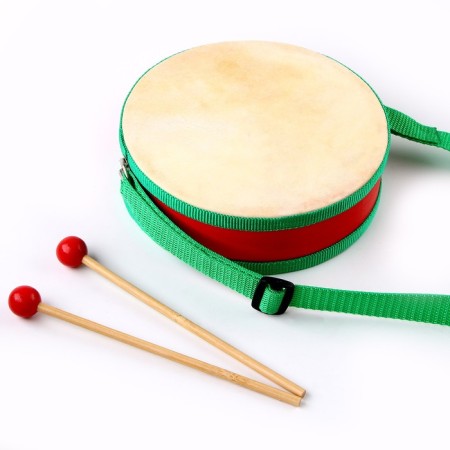 Musical toy "Drum", paper membrane, size: 14 × 14 × 4.5 cm, Mix color-5