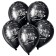 Latex ball 12 "Halloween", pastel, set of 50 pcs., Black color