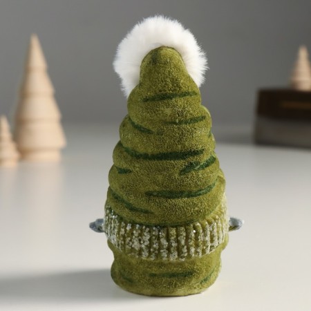 Souvenir Polystone "Grandfather Frost" Red-Green 7x6.5x12 cm-2