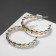 Ring earrings "Style" braid, d = 2.5, color gold
