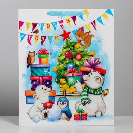 Laminated package “Happy New Year!”, XL 40 x 49 x 19 cm, New Year-1