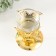 Summary Metal for 1 candle "Butterfly and ring" d = 5 cm gold 6.5x6.5x9.3 cm