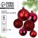 Christmas balls New Year, for the New Year, d = 6 cm, 6 pcs., Wine color