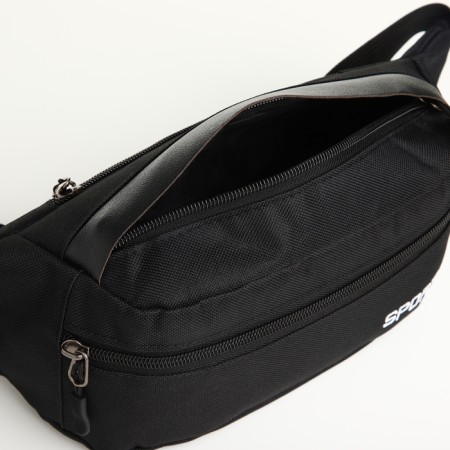 Board belt on lightning, 2 external pockets, black color-5