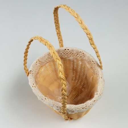 Playfish basket, 18 x 13 x 11 x 13/26 cm, with edging, rattan-3