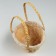 Playfish basket, 18 x 13 x 11 x 13/26 cm, with edging, rattan