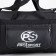 Sports bag with lightning, 3 outer pockets, black color