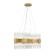 Kronos chandelier, 10x35W G9, color gold