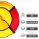 Winter Star tubing-vatter, case diameter 90 cm, red/yellow color