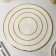 Serving napkin set 4 pcs of a share, d = 38 cm, white with gold