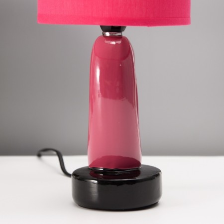 Hand lamp with lampshade Risalux "Heart", E14, 40 W, Red, Figure base, 13 × 13 × 29 cm-6