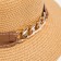Women's hat with a chain minku beige color, rn 58