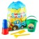 Sanding set in a backpack, blue tractor, rake, scoop, 3 molds, bucket 1 liter