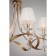 ADELIA 6x40W E14 chandelier, gold 68x68x53 cm