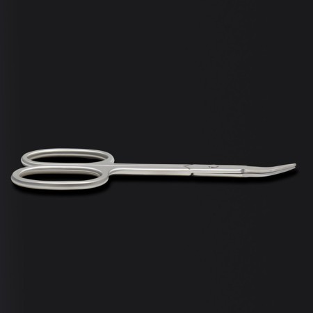 Manicure scissors "Premium", bent, narrow, 9.5 cm, on the blist, silver color-6