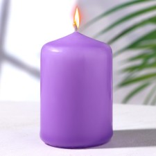 Candle - cylinder, 4 × 6 cm, 9 hours, lavender