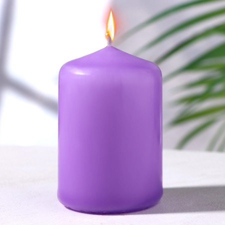 Candle - cylinder, 4 × 6 cm, 9 hours, lavender