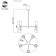 Ceiling Ceiling ST LUCE. SL2000.202.05. GEA. 5x40 watts, E14, 70x70x40 cm, golden color