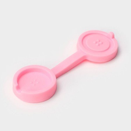 Mold "Button", silicone, 9.5 × 2.9 cm, pink color-2