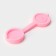 Mold "Button", silicone, 9.5 × 2.9 cm, pink color