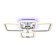 LED ceiling LED with Ambrella Light, Original, Fa534, 4XLED, 105 W, 7875LUM, 3000-6400K, Color Chrome