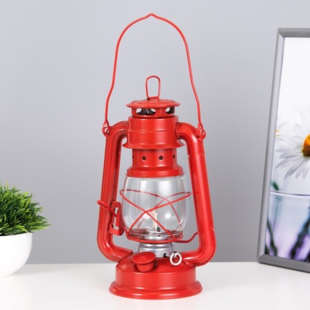 Kerosene lamp decorative red 11.5*15*25 cm Risalux