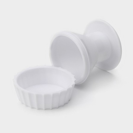 Press for the formation of tartletlets ribbed, 6.8 × 7 cm, white color-1