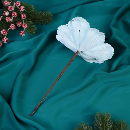 Decor "Snow Flower" 16x20 cm, blue-2
