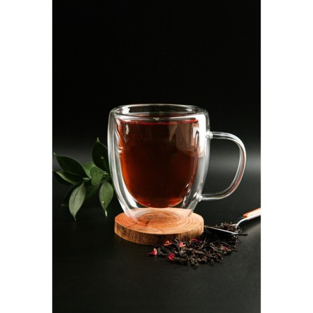 Glass mug with double walls Magistro, 470 ml-1