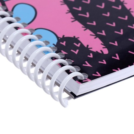 Notebook-braid paper 290x290 mm, 32 sheets on the crest "under the starry sky", cover coated cardboard, glossy lamination, block 160 g/m², with step-by-step sketches-2