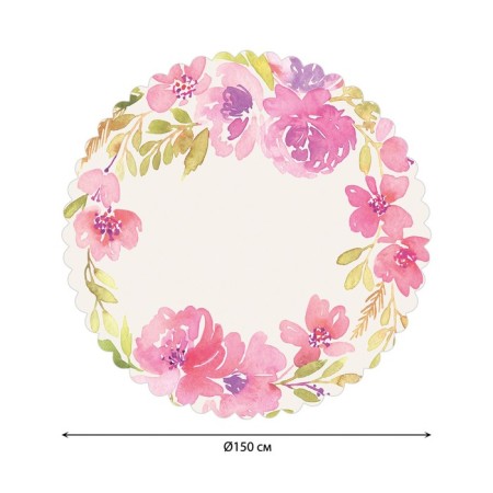 Photo scatter round, size 150x150 cm, Saten-1