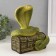 New Year's figure "Cobra on the chest" 20 x17 x 12 cm.