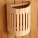 The lampshade is wooden, semicircular "Russian patterns" 29.5x 23x16 cm