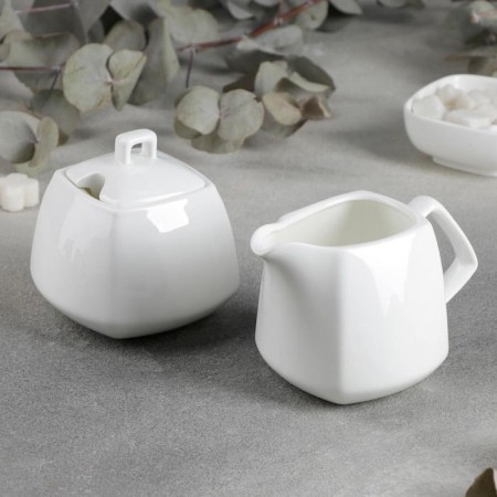 Serving ILONA set, 2 pcs: sugar tower 340 ml, milkman 310 ml