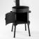 Bake under a cauldron 12 l, with a chimney, with a door and removable legs