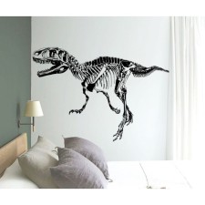 Sticker Plastic Interior Black Tyranosaurus 50x70 cm