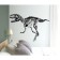 Sticker Plastic Interior Black Tyranosaurus 50x70 cm