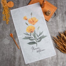 Yellow Poppies 40x73 cm, 100% cotton, reps 210 g/m2
